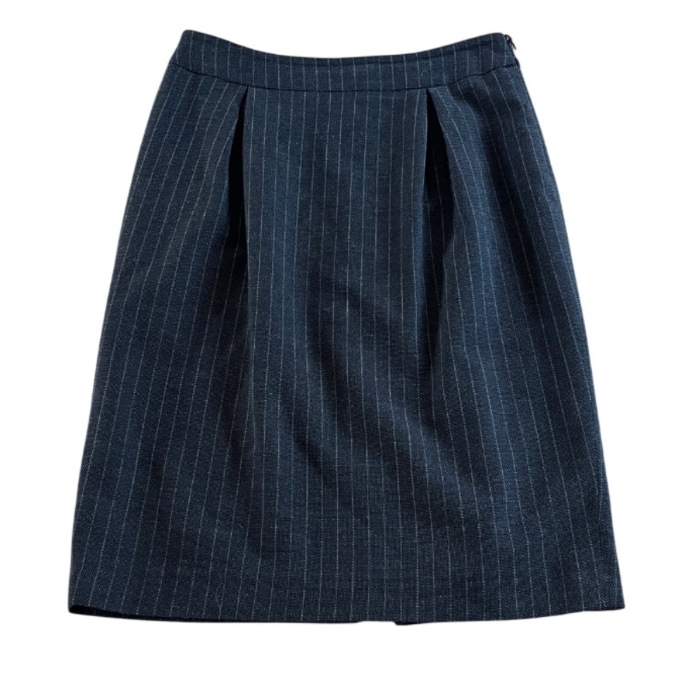MaxMara Charcoal Gray Pinstripe Pencil Skirt - Sz 4